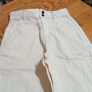 SOLD SOLD Women's DENIM Jeans Pants Casual Work CREAM WIDE LEG BONE NEW Ivory